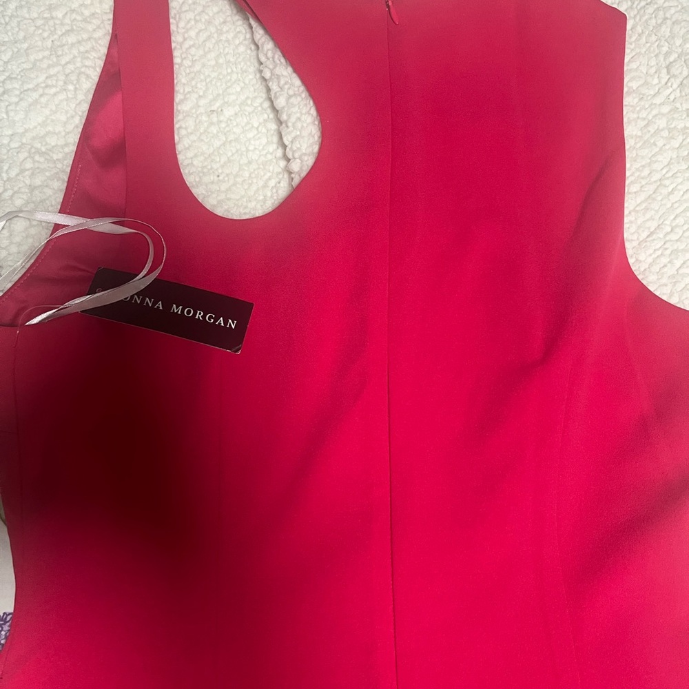Donna Morgan Fuchsia Sleeveless Dress